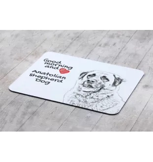 Anatolian Shepherd Dog, Turkish Kangal Dog - mouse pad with print, personalized dog-themed mouse pad, unique gadget for an office worker by Art-Dog brand