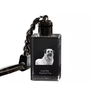 Anatolischer Hirtenhund - Schlüsselanhänger aus Kristall mit Hundefoto, beleuchteter Schlüsselanhänger, einzigartiges Geschenk der Marke Art-Dog