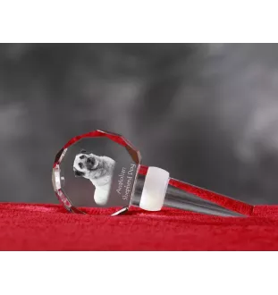 Anatolischer Hirtenhund - Kristallflaschenverschluss, einzigartiger Weinverschluss mit Foto, personalisiertes Geschenk für Sommelier der Marke Art-Dog