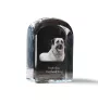 Anatolian Shepherd Dog, Turkish Kangal Dog - crystal cube with a photo, photo of a dog in crystal, cubic paperweight from Art-Dog brand