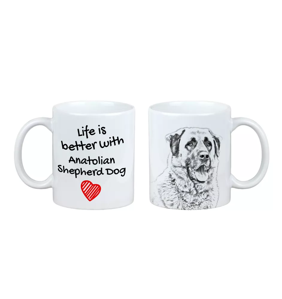 Anatolian Shepherd Dog, Turkish Kangal Dog - cup with a dog, cup with a photo, personalized gift from the Art-Dog brand