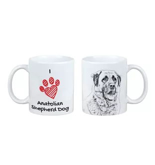 Anatolian Shepherd Dog, Turkish Kangal Dog - cup with a dog, cute cup with graphics, a gift with your photo from the Art-Dog brand
