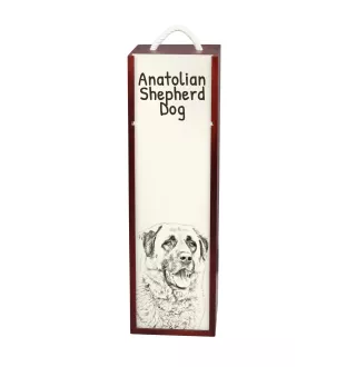 Berger d'Anatolie, Chien de Berger Kangal - boîte à vin avec chien, boîte à alcool avec graphisme, boîte cadeau personnalisée de la marque Art-Dog