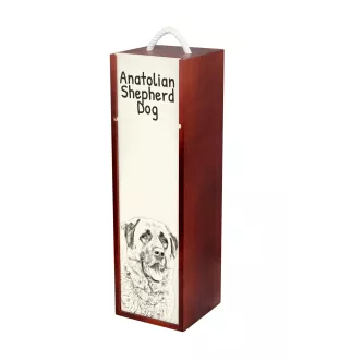 Berger d'Anatolie, Chien de Berger Kangal - boîte à vin avec chien, boîte à alcool avec graphisme, boîte cadeau personnalisée de la marque Art-Dog