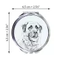 Berger d'Anatolie, Chien de Berger Kangal - miroir de poche avec chien, miroir personnalisé pour sac à main, miroir compact avec impression de la marque Art-Dog