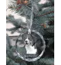 Appenzeller Sennenhund, Appenzellerhund - Kristallkugel mit Foto, Hundebild im Kristall, personalisierter Christbaumschmuck von Art-Dog.