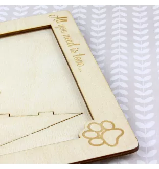 Sloughi, Arabian Greyhound, Uskay, Oska, Berber Greyhound - Photo frame, engraved wooden frame, a lovely gadget for the dog lover by Art-Dog