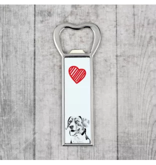 Appenzell Cattle Dog, Appenzeller Sennenhund - bottle opener with a dog, personalized fridge opener, unique gift for a man by Art-Dog brand