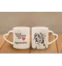 Appenzeller - cup with a dog, adorable cup with a heart-shaped handle, universal gift from the Art-Dog brand