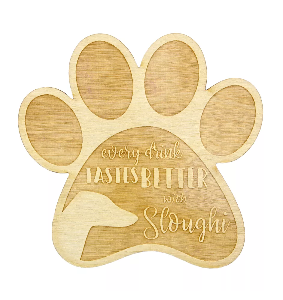 Sloughi, Arabischer Windhund, Nordafrikanischer Windhund - Tasse Untersetzer, graviert Untersetzer mit Hund, Geschenk für Hundeliebhaber von Art-Dog Marke