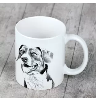 Appenzeller kubek z psem good morning Art-Dog