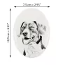 Bouvier Appenzellois, Bouvier de l'Appenzell - une plaque commémorative avec une photo de chien, une plaque funéraire avec une impression, une plaque ovale personnalisée de la marque Art-Dog