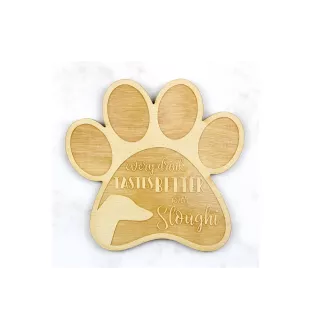 Sloughi, Arabischer Windhund, Nordafrikanischer Windhund - Tasse Untersetzer, graviert Untersetzer mit Hund, Geschenk für Hundeliebhaber von Art-Dog Marke