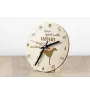 Sloughi, Arabischer Windhund, Nordafrikanischer Windhund - Uhr mit Hund, Holzuhr mit Gravur, personalisierte Uhr von Art-Dog