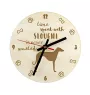 Sloughi, Arabischer Windhund, Nordafrikanischer Windhund - Hundeuhr, Holzuhr, Wanduhr für Hundefreunde, Tisch- und Regaluhr, Art-Dog