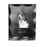 Appenzeller Sennenhund, Appenzellerhund - Kristall mit einem Hundebild, Glasstatuette mit einem Bild, einzigartiger Bilderrahmen der Marke Art-Dog