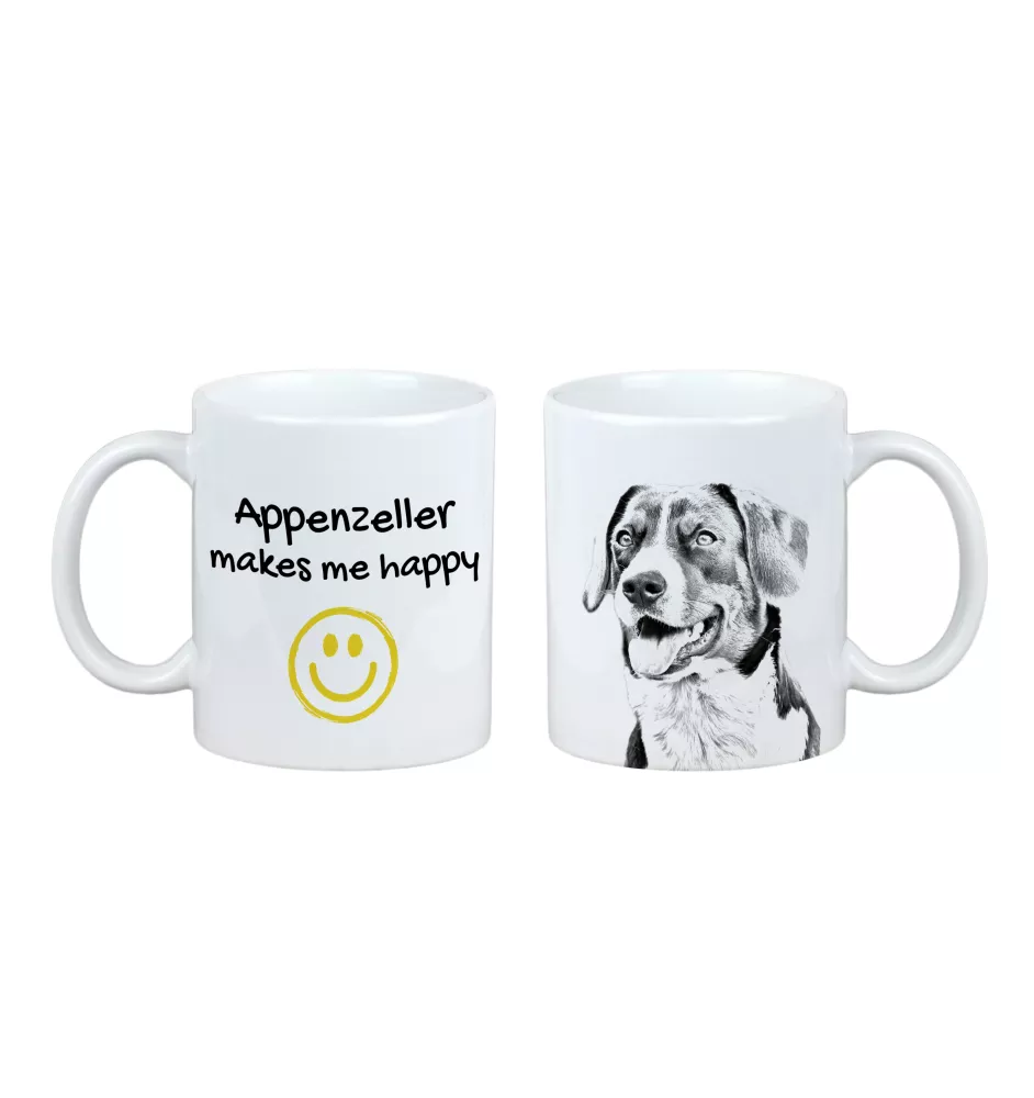 Appenzeller - Tasse mit Hund, fröhliche Tasse für Hundeliebhaber, personalisiertes Geschenk der Marke Art-Dog