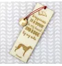 Sloughi, Arabian Greyhound, Uskay, Oska, Berber Greyhound - dog bookmark, personalized bookmark, dog gadget for Art-Dog brand readers