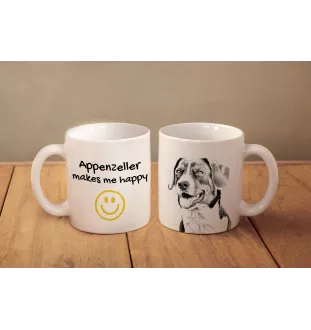 Appenzeller - cup with a dog, cheerful cup for a dog lover, personalized gift from the Art-Dog brand