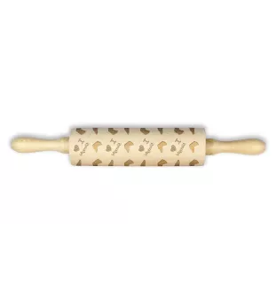 Sloughi, Arabian Greyhound, Uskay, Oska, Berber Greyhound - patterned rolling pin with a dog, rolling pin for dough and ceramics, a gift for a pastry chef from the Art-Dog brand