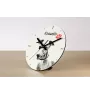 Appenzell Cattle Dog, Appenzeller Sennenhund - wall clock with a dog, shelf clock with a print, personalized home decoration from the Art-Dog brand