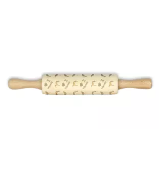 Sloughi, Lévrier arabe, Lévrier berbère - un petit rouleau avec un chien, un rouleau à pâtisserie avec des motifs, un gadget pour céramiste de la marque Art-Dog