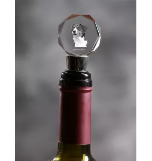 Bouvier Appenzellois, Bouvier de l'Appenzell - Bouchon de bouteille, bouchon de vin en cristal avec photo, cadeau personnalisé pour barman par la marque Art-Dog