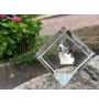 Bouvier Appenzellois, Bouvier de l'Appenzell - un cube de cristal avec une photo, une photo de cheval dans le cristal, un presse-papiers cubique de la marque Art-Dog