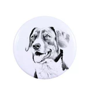 Bouvier Appenzellois, Bouvier de l'Appenzell - aimant avec un œil de chien, exceptionnellement léger, aimant puissant, produit fabriqué à la main par la marque Art-Dog