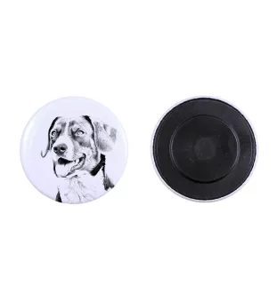 Bouvier Appenzellois, Bouvier de l'Appenzell - aimant avec un œil de chien, exceptionnellement léger, aimant puissant, produit fabriqué à la main par la marque Art-Dog