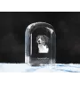 Appenzell Cattle Dog, Appenzeller Sennenhund - crystal cube with a photo, photo of a dog in crystal, cubic paperweight from Art-Dog brand
