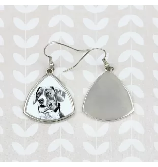 Appenzell Cattle Dog, Appenzeller Sennenhund - dog earrings, hanging earrings with a picture, personalized jewelry with Art-Dog brand print
