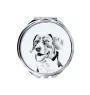 Appenzeller Sennenhund, Appenzellerhund - Taschenspiegel mit Hund, personalisierter Taschenspiegel, kompakter Spiegel mit Art-Dog-Logo
