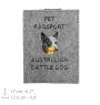 Australischer Treibhund, Australian Cattle Dog, Blue Heeler - Hundepassetui, Dokumententasche, Geschenk für den Reisenden von der Marke Art-Dog