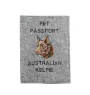 Kelpie Australien, Australian Kelpie - Porte passeport pour chien, porte document, cadeau pour le voyageur de la marque Art-Dog