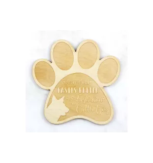 Australischer Treibhund, Australian Cattle Dog, Blue Heeler - Tasse Untersetzer, graviert Untersetzer mit Hund, Geschenk für Hundeliebhaber von Art-Dog Marke