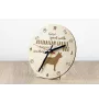 Australischer Treibhund, Australian Cattle Dog, Blue Heeler - Uhr mit Hund, Holzuhr mit Gravur, personalisierte Uhr von Art-Dog