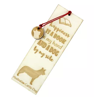 Australischer Treibhund, Australian Cattle Dog, Blue Heeler - Lesezeichen mit Hund, personalisiertes Lesezeichen, Hundeaccessoire für Leser der Marke Art-Dog