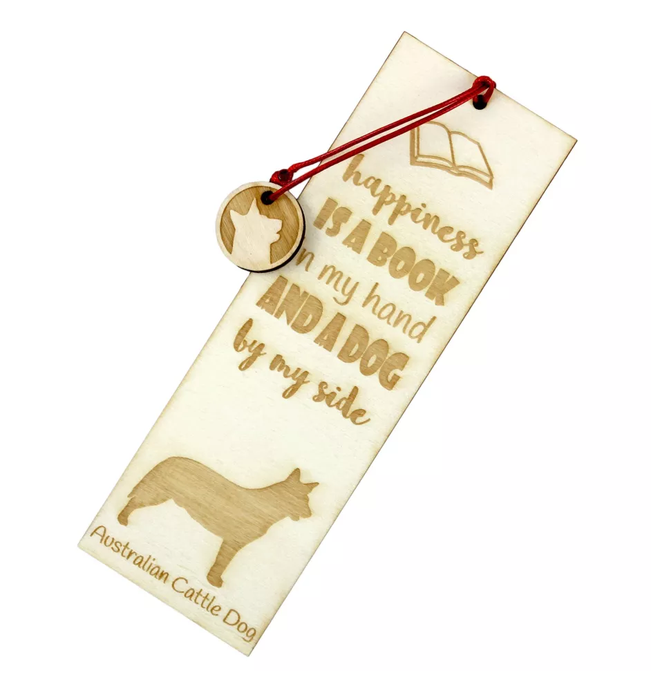 Australischer Treibhund, Australian Cattle Dog, Blue Heeler - Lesezeichen mit Hund, personalisiertes Lesezeichen, Hundeaccessoire für Leser der Marke Art-Dog