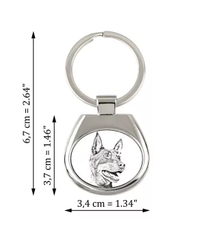 Australian Kelpie, Australischer Schäferhund, Barb - Schlüsselanhänger mit Hund, Anhänger mit Aufdruck, personalisierter Anhänger der Marke Art-Dog