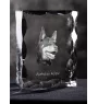 Kelpie Australien, Australian Kelpie - cristal avec photo de chien, statuette en verre avec photo, cadre exceptionnel avec photo de la marque Art-Dog