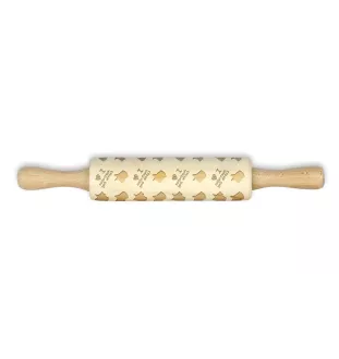Australian Cattle Dog, Blue Heeler, Red Heeler - small rolling pin with a dog pattern, a rolling pin for children's dough, decorating ceramic clay by Art-Dog brand