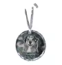 Australischer Schaferhund, Australian Shepherd - Kristallkugel mit Foto, Hundebild im Kristall, personalisierter Christbaumschmuck von Art-Dog.