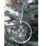 Australischer Schaferhund, Australian Shepherd - Kristallkugel mit Foto, Hundebild im Kristall, personalisierter Christbaumschmuck von Art-Dog.