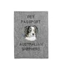 Berger Australien - Porte passeport pour chien, porte document, cadeau pour le voyageur de la marque Art-Dog