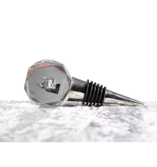 Australian Kelpie, Barb, Farmer Dog - Bottle stopper, crystal wine stopper with photo, personalised gift for bartender by Art-Dog brand