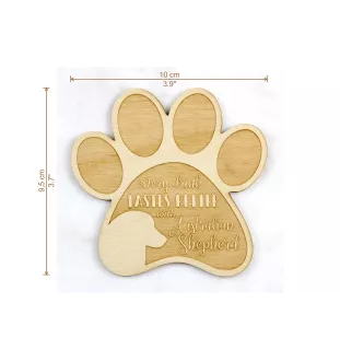 Australischer Schaferhund, Australian Shepherd - Tasse Untersetzer, graviert Untersetzer mit Hund, Geschenk für Hundeliebhaber von Art-Dog Marke