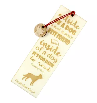 Australian Kelpie, Australischer Schäferhund, Barb - Lesezeichen mit Hund, personalisiertes Lesezeichen, Geschenk für Bücherwurm von der Marke Art-Dog