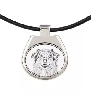 Owczarek australijski zawieszka naszyjnik z psem Art-Dog
