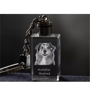 Owczarek australijski brelok kryształowy z psem Art-Dog
